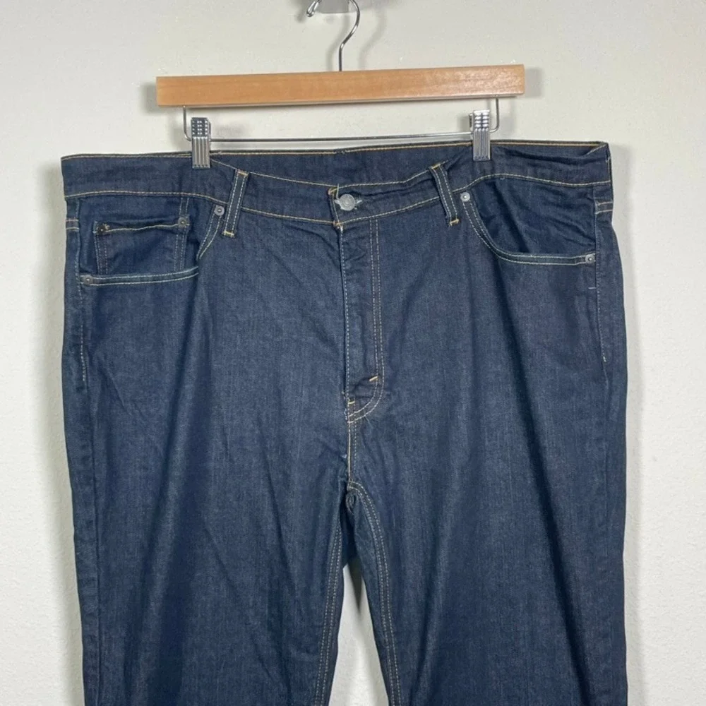 Levi's 541 Jeans Mens 44x38 Dark Wash Athletic Taper Big Tall Rigid Dragon